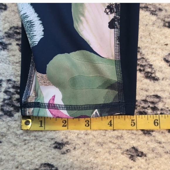 BOGO! Two Athleta Leggings. Relay gray & black and Oasis Contender, sz L - Picture 11 of 13